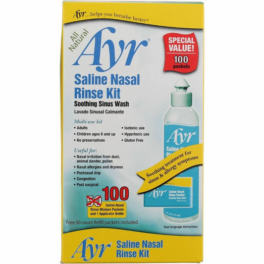 Ayr Saline Nasal Rinse Kit Health & Beauty Pasteur Pharmacy