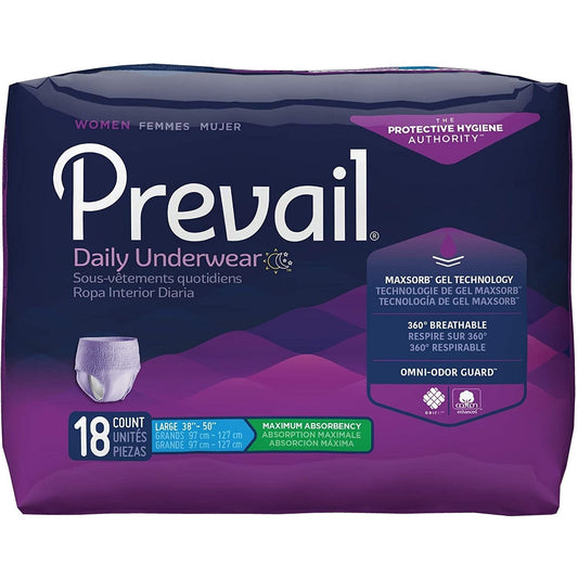 Prevail® Women's Underwear – Maximum Absorbency (Large) Incontinence Aids Pasteur Pharmacy