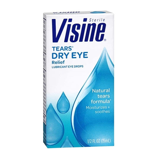 Visine Tears Dry Eye Relief 0.5 Fl Oz Box Health & Beauty Pasteur Pharmacy
