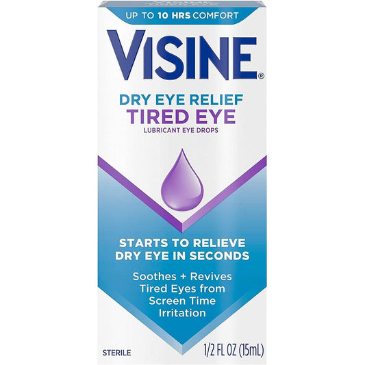 Visine Dryeye Relief Tired Eye Drops - 0.50 Fl Oz Eye Drops & Lubricants Pasteur Pharmacy