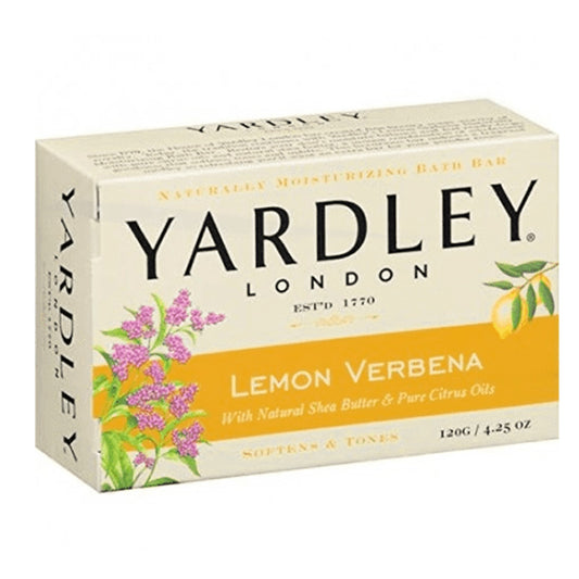 Yardley London Lemon Verbena Bath Bar – Purifying & Refreshing, 4 oz Bar Soap Pasteur Pharmacy