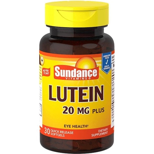 Sundance Vitamins 20 Mg Plus Bilberry & Zeaxanthin Lutein 30 Softgels 30Ea Vitamins & Supplements Pasteur Pharmacy