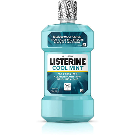 Listerine Antiseptic Mouthwash Cool Mint 16.9 Oz Mouthwash Pasteur Pharmacy