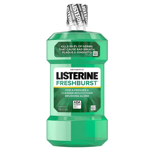 Listerine Freshburst Antiseptic Mouthwash, Oral Care for Bad Breath & Plaque - 8.5 fl oz Mouthwash Pasteur Pharmacy