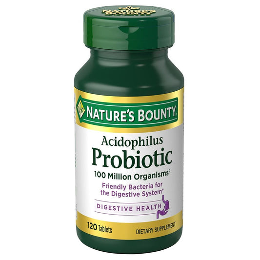 Nature's Bounty Acidophilus Probiotic Supplement Tablets Health & Beauty Pasteur Pharmacy