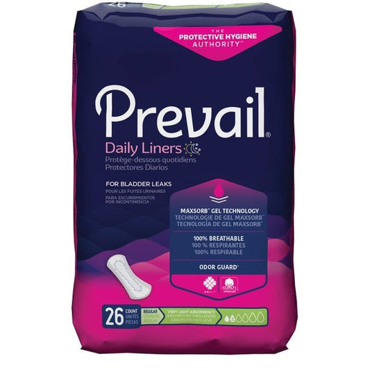 Prevail Daily Pads Very Ligth Absorbency Regular 12x26 Ct Dog Diaper Pads & Liners Pasteur Pharmacy