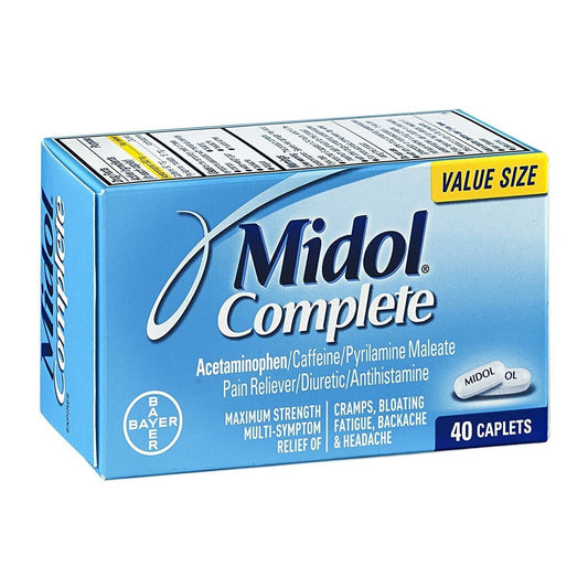 Midol Complete Caplets 40 Ct Health & Beauty Pasteur Pharmacy