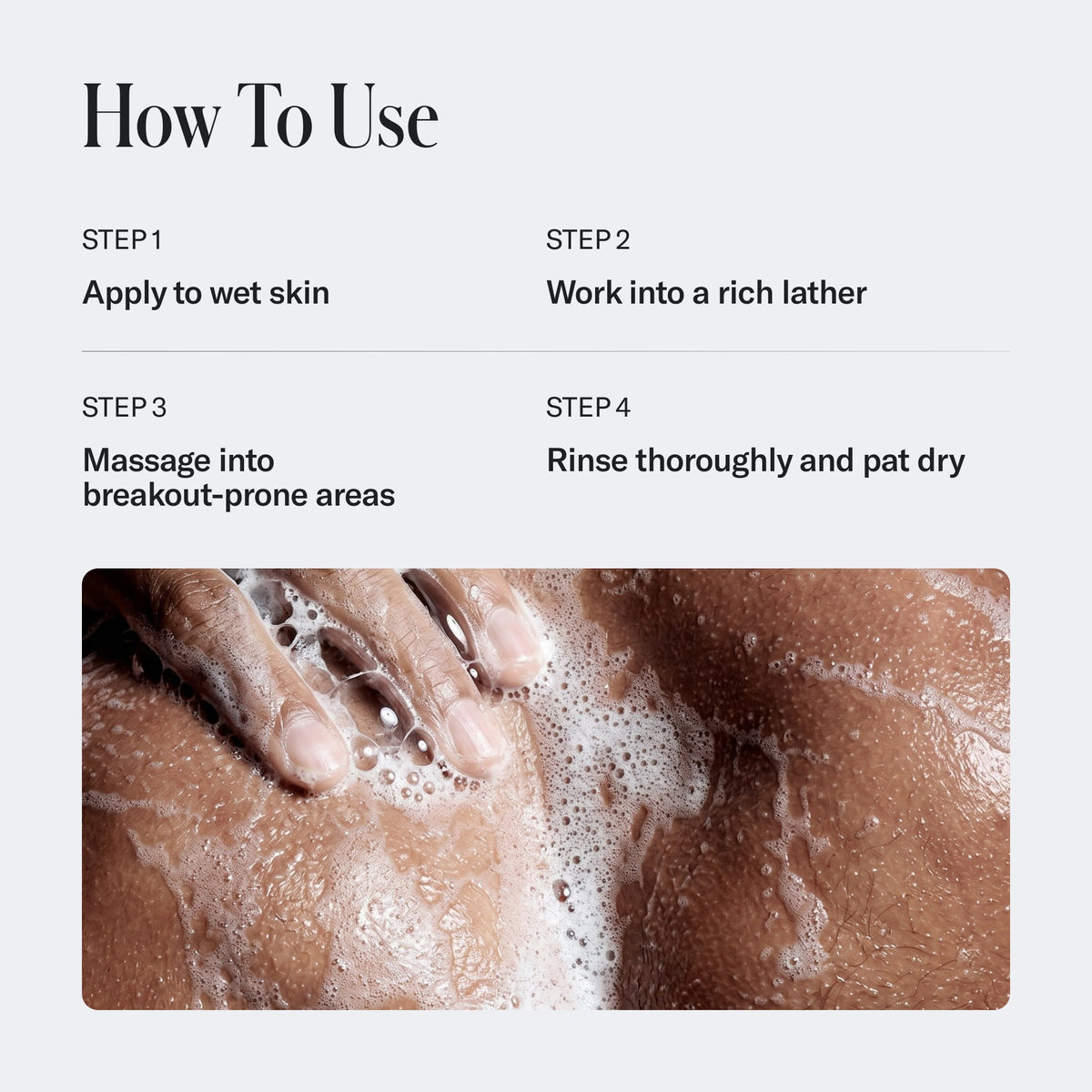 Gel de baño para el control del acné