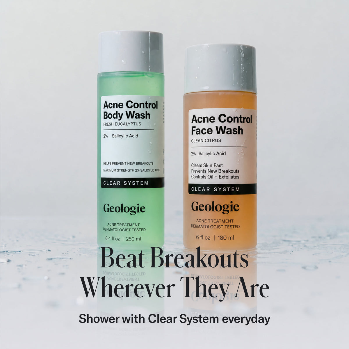 Gel de baño para el control del acné