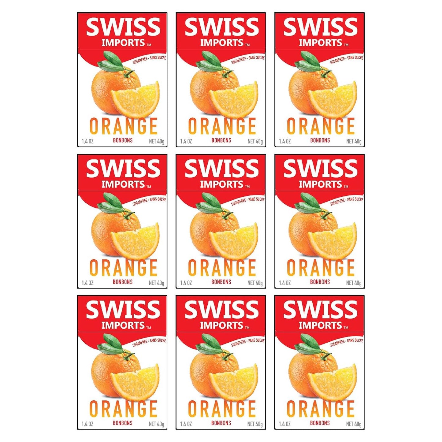 Swiss Imports Orange Sugarfree Candy Bonbons - 1.4oz Sugarfree Candy Pasteur Pharmacy