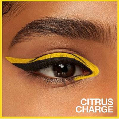 Delineador en gel Maybelline Tattoo Liner - 304 Citrus Charge: delineador de ojos naranja vibrante de larga duración, a prueba de manchas y resistente al agua para looks de ojos audaces