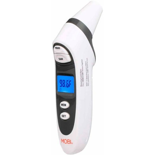 Mobi Prime Ear & Forehead Thermometer With Food And Bottle Readings (70121) Baby Health Pasteur Pharmacy