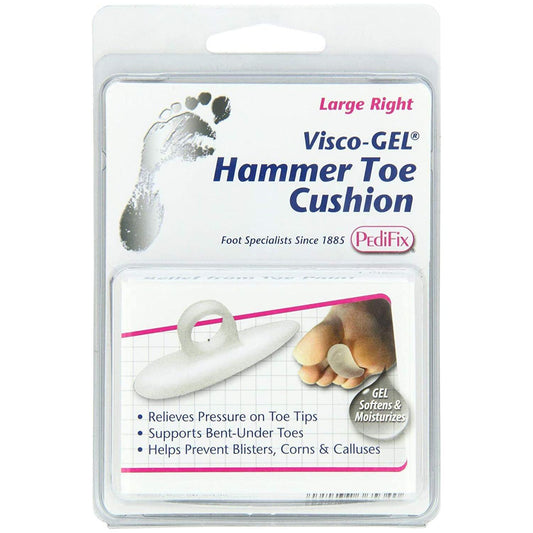PediFix Visco-Gel Hammer Toe Cushion Large Right 1 ea Foot Care Product Pasteur Pharmacy