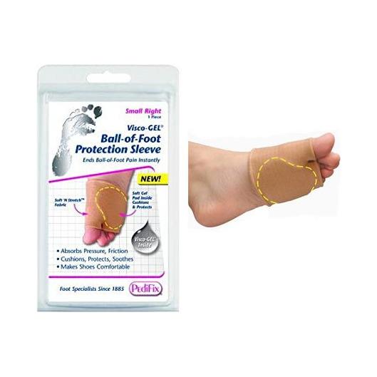 PediFix Visco-Gel Ball of Foot Protection Sleeve-SM-Right Foot Protection Sleeve Pasteur Pharmacy