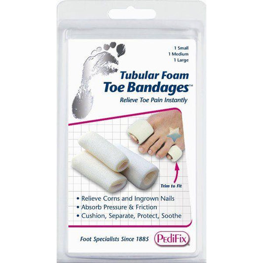 PediFix Tubular Foam Toe Bandages Small 3 ct Foot Care Product Pasteur Pharmacy
