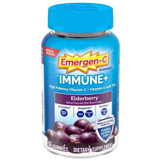 Emergen-C® Immune+ Elderberry Gummies Vitamins & Supplements Pasteur Pharmacy