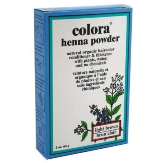 Colora Henna Powder Hair Color Light Brown, 2 Oz Hair Color Pasteur Pharmacy