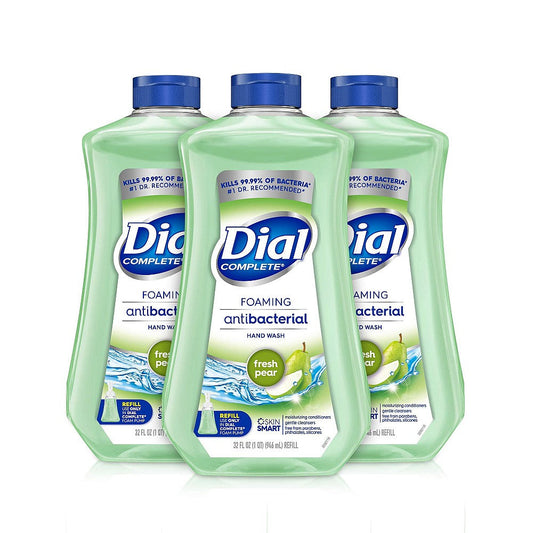 Dial Complete Antibacterial Foaming Hand Wash Refill - Fresh Pear - 32 Fl Oz Pears Pasteur Pharmacy