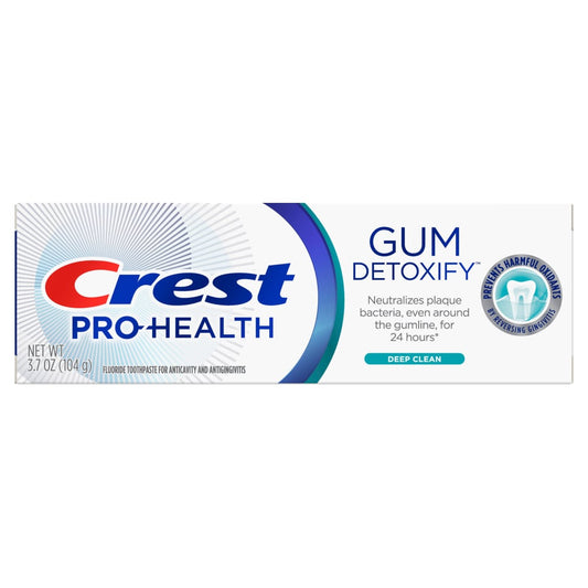 Crest Toothpaste, Fluoride, Gum Detoxify, Deep Clean 3.7 Oz Toothpaste Pasteur Pharmacy