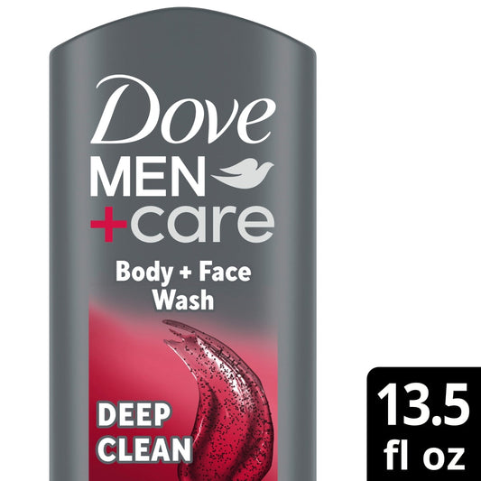 Dove Men+Care Body & Face Wash, Deep Clean - 13.5 Fl Oz Bath & Body Pasteur Pharmacy