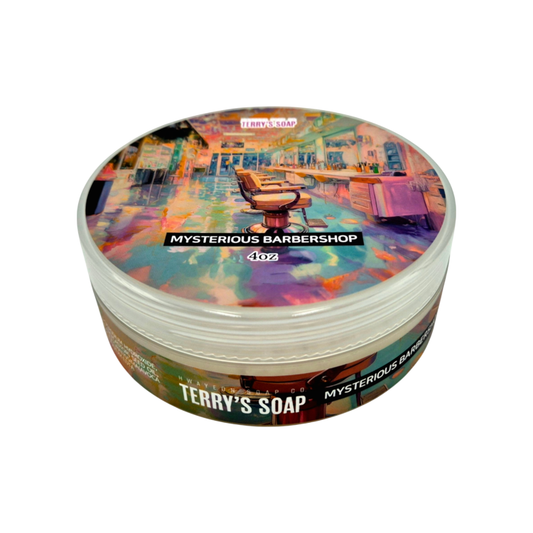 Terry's Soap Mysterious Barbershop Shaving Collection Shaving Set Pasteur Pharmacy Shaving Soap 4 oz