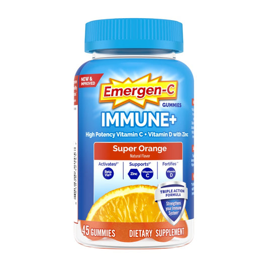 Emergen-C® Immune+ Triple Action – Super Orange Gummies Vitamins & Supplements Pasteur Pharmacy