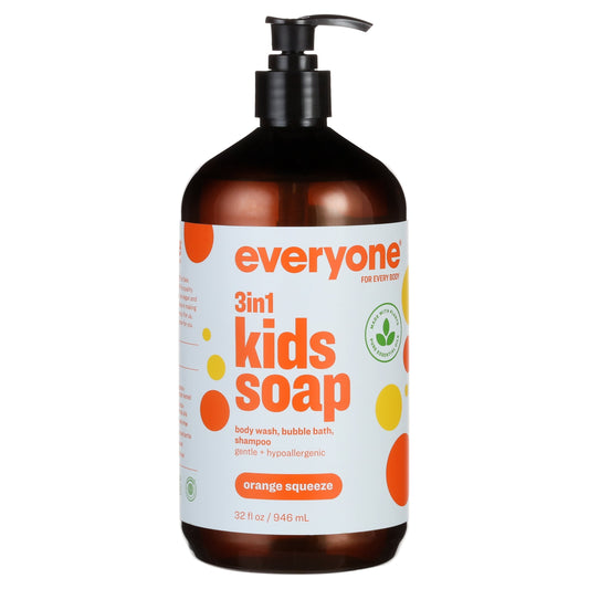 Everyone 3-in-1 Kids Soap – Orange Squeeze - 32 Fl Oz Bath & Body Pasteur Pharmacy