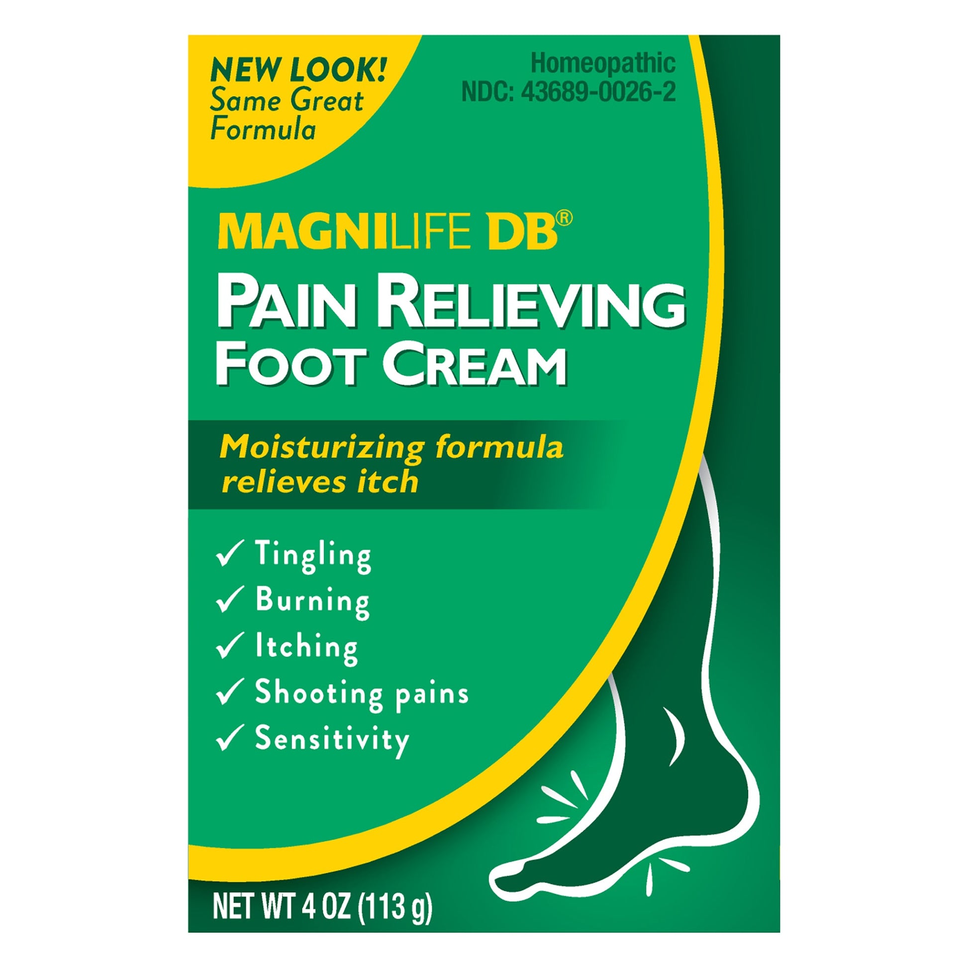 MagniLife DB Diabetes Pain Relieving Foot Cream, 4 Oz Foot Care Pasteur Pharmacy