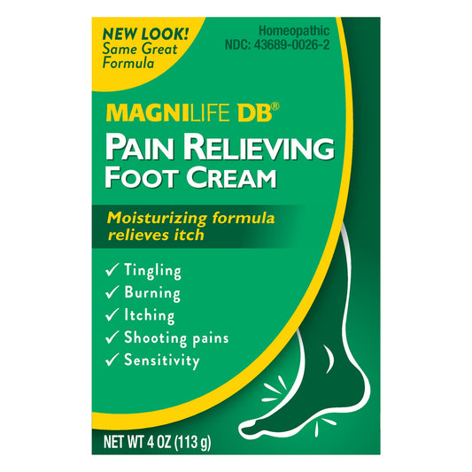 MagniLife DB Diabetes Pain Relieving Foot Cream, 4 Oz Foot Care Pasteur Pharmacy