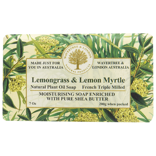 Wavertree & London Lemongrass & Lemon Myrtle Natural Luxury Soap Bar 7 Oz Luxury Soap Bar Pasteur Pharmacy