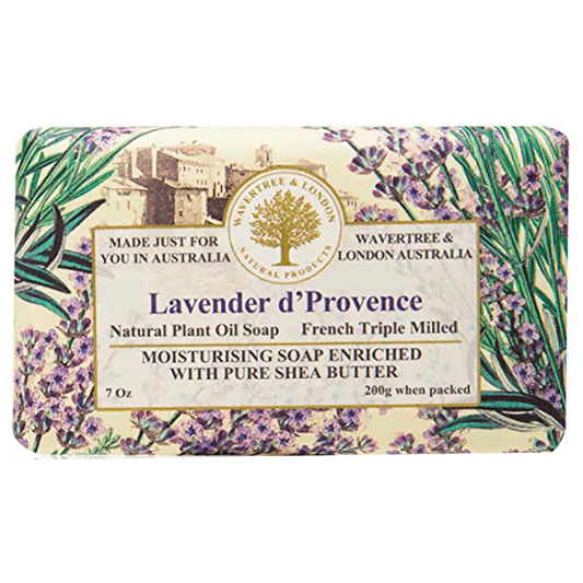 Wavertree & London Lavender d'Provence Natural Luxury Soap Bar 7 Oz Luxury Soap Bar Pasteur Pharmacy