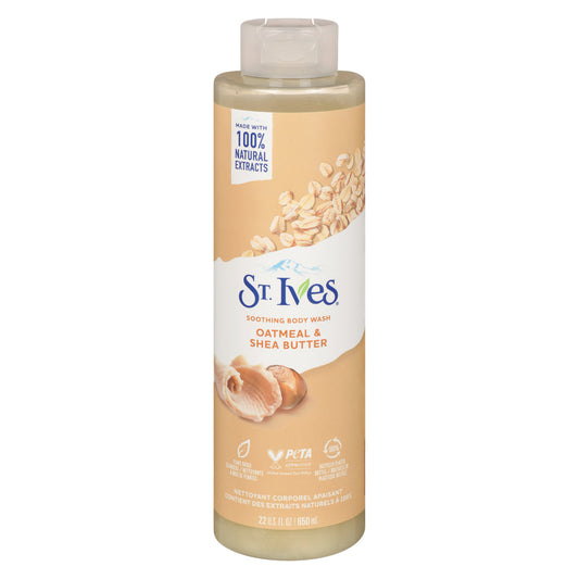 St. Ives Body Wash, Soothing, Oatmeal & Shea Butter 22 Fl Oz Body Wash Pasteur Pharmacy