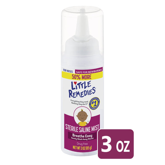 Little Remedies Sterile Saline Nasal Mist Safe For Newborns 3 Fl Oz Medicine & Drugs Pasteur Pharmacy