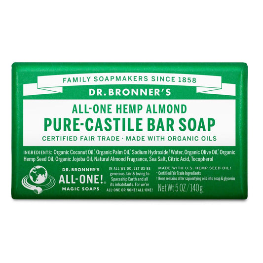 Dr. Bronner's Pure Castile Bar Soap All One Hemp Almond 5 Oz Bar Soap Pasteur Pharmacy