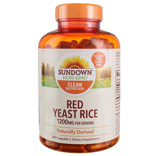 Sundown Naturals Red Yeast Rice, 1200 Mg, Capsules Vitamins & Supplements Pasteur Pharmacy