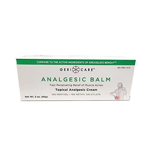 GeriCare Topical Analgesic Cream - Fast And Penetrating Pain Relief For Minor Backache Health Care Pasteur Pharmacy