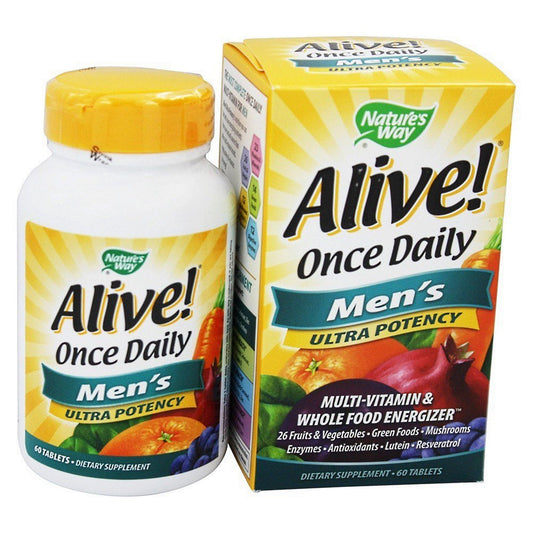 Nature's Way Alive! Once Daily Men's Ultra Potency Multivitamin Tablets Vitamins & Supplements Pasteur Pharmacy