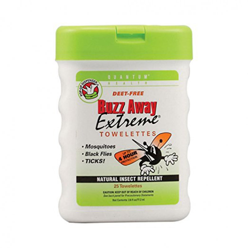 Quantum Buzz Away Extreme Natural Insect Repellent Towelettes Repellents Pasteur Pharmacy