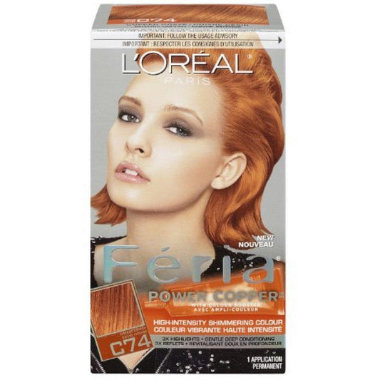 L'Oreal Paris Feria C74 Copper Crave Permanent Hair Color Hair Color Pasteur Pharmacy