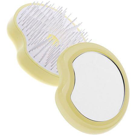 Janeke Pomme Brush Ergonomic Yellow Hair Brush With Mirror Hair Brush Pasteur Pharmacy