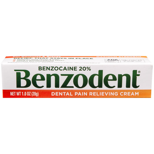 Benzodent Dental Pain Relieving Cream, 1 Oz Personal Care Pasteur Pharmacy