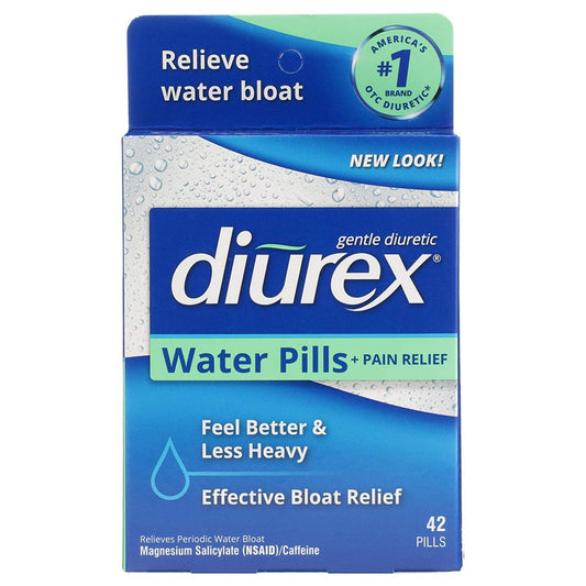 Diurex Water Pills + Pain Relief, Periodic Water Bloat & Cramp Reliever, 42 Count Medicine & Drugs Pasteur Pharmacy