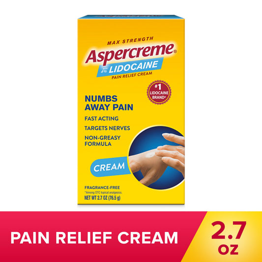 Aspercreme Maximum Strength Pain Relief Cream With Lidocaine Health & Beauty Pasteur Pharmacy