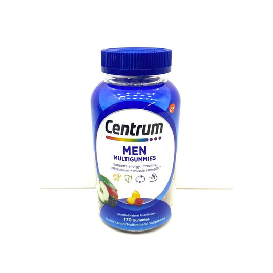 Centrum Multivitamin/Multimineral Supplement, Men, Gummies, Assorted Natural Fruit Flavors Vitamins & Supplements Pasteur Pharmacy