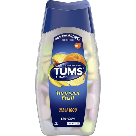 Tums Ultra Strength Assorted Tropical Fruit Antacid Chewable Tablets For Heartburn Relief Health Care Pasteur Pharmacy