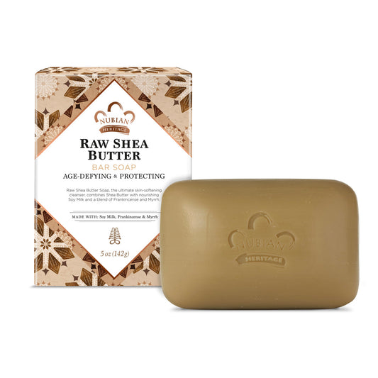 Nubian Heritage Bar Soap Raw Shea Butter & Myrrh, 5 Oz Bar Soap Pasteur Pharmacy