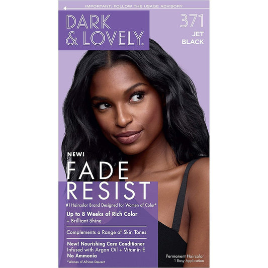 Dark & Lovely SoftSheen-Carson Fade Resist Rich Conditioning Hair Color, Jet Black, 1 Kit Hair Color Pasteur Pharmacy Default Title