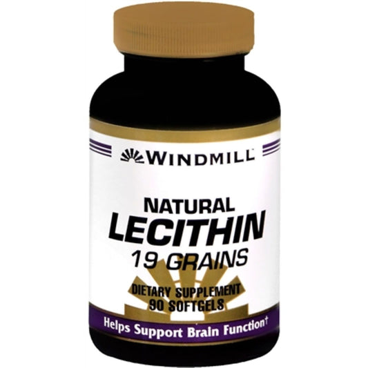 Windmill Natural Lecithin – 19 Grains (1200 mg), Softgels Vitamins & Supplements Pasteur Pharmacy