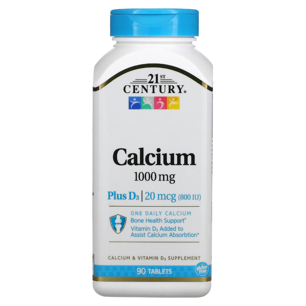 21st Century Calcium Plus D Tablets, 1000 Mg Vitamins & Supplements Pasteur Pharmacy