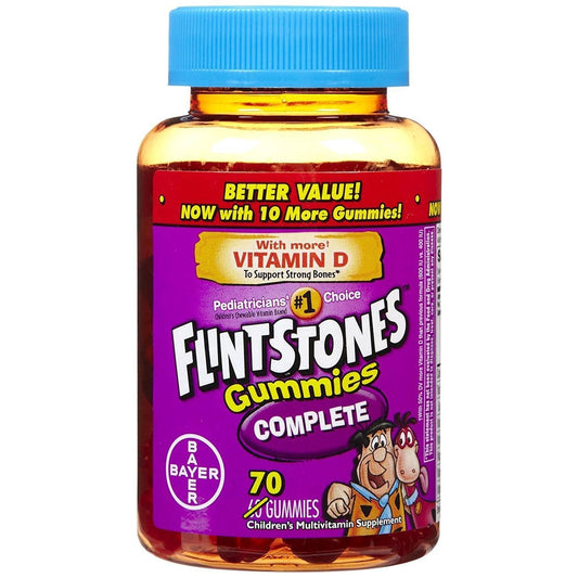 Bayer Flintstones Complete Children's Multivitamin Supplement 70 Vitamins & Supplements Pasteur Pharmacy